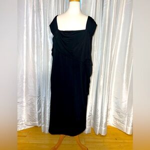 Lane Bryant size 20 black dress. Zipper back